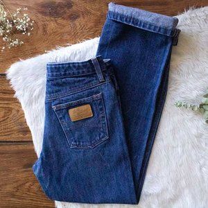 dark wash straight leg jeans